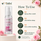 Riddhish Herbals Rose Water how to use after bath before sleep travel and face mist infographic