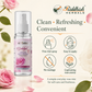 Riddhish Herbals Rose Water fine mist spray easy application no wastage and rose aroma infographic
