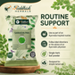 Saragva Pan Churna Ayurveda-inspired routine support and label guidance infographic