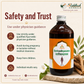 Sarivadhyasava Virgo safety and trust physician guidance infographic by Riddhish Herbals