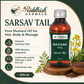 Sarsav Tail pure mustard oil for hair body and massage by Riddhish Herbals 100 ml