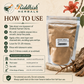Riddhish Herbals Shalmali Kantak Churna how to use traditional mukhalepa infographic