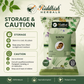 Riddhish Herbals Sunth Powder storage and caution infographic