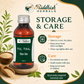 Riddhish Herbals Til Tail sesame oil storage and external care infographic