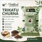 Riddhish Herbals Trikatu Churna 50g classic three-spice Ayurvedic powder infographic