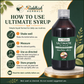 Riddhish Herbals Ultimate Syrup how to use infographic