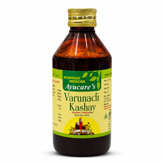 Ayucare Varunadi Kashay 200ml front bottle on white background