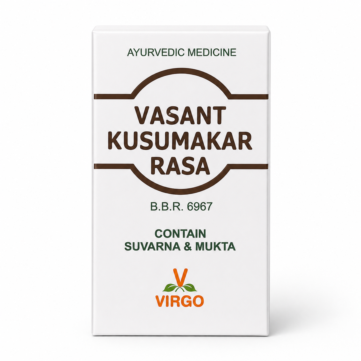 Vasant Kusumakar Rasa Virgo front product box mockup