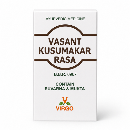 Vasant Kusumakar Rasa Virgo front product box mockup