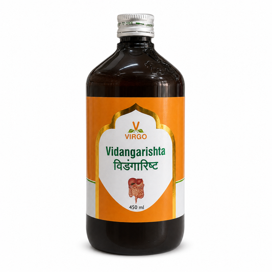 Vidangarishta Virgo UAP Pharma 450 ml front mockup