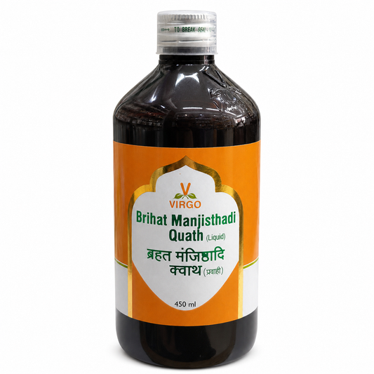 Virgo Brihat Manjisthadi Quath 450 ml front view