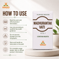 Virgo Madhurantak Vati how to use and safety guidance infographic