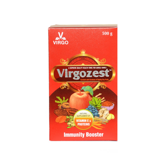 VirgoZest Ayurvedic Nutritive Tonic FOR THE WHOLE FAMILY | AYUSH STANDARD CERTIFIED | QUALITY DRYFRUIT CHYAWANPRASH | Natural Vitamin E & Proteins