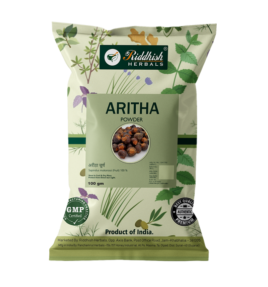 Aritha Powder for Hair (Reetha/Soapnut Powder), Natural Organic Herbs, Hair Strengthening, Shine, Conditioning