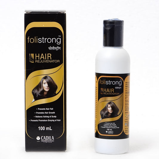 Folistrong Anti-Hairfall Oil (100ml) by Cadila Herbals Chezgree Division - Unlock the Secret to Luscious, Stronger Hair! - Your Ultimate Hair Rejuvenator