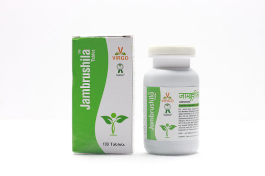 JAMBRUSHILA VIRGO 100 TAB | Detox & Vitality Booster | Ayurvedic Support for Healthy Sugar Metabolism