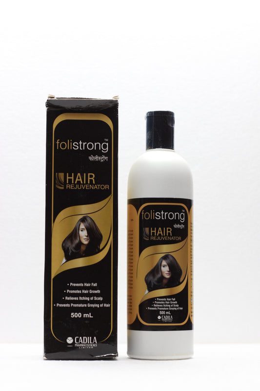 Folistrong Anti-Hairfall Oil (500ml) by Cadila Herbals Chezgree Division - Unlock the Secret to Luscious, Stronger Hair! - Your Ultimate Hair Rejuvenator