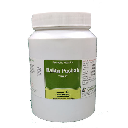 RAKTA PACHAK TAB PH 500 GM  | Herbal Blood Purifier, Digestive &Gut Health Supplements – Natural Ayurvedic Blood Purifier Tablet