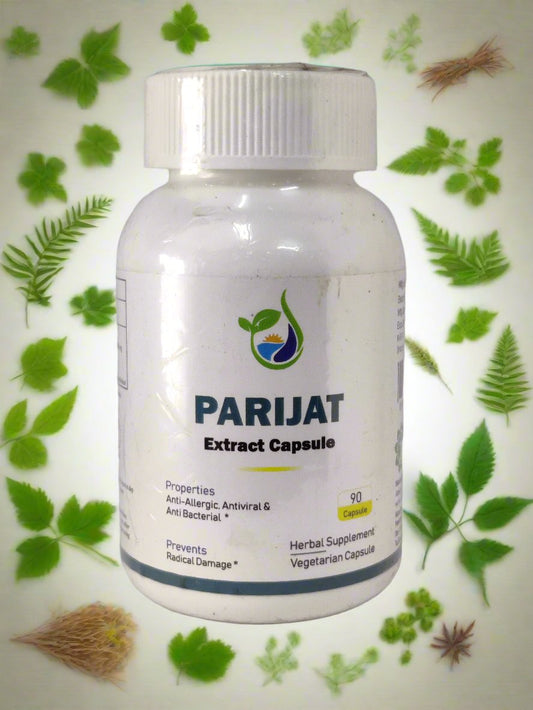 Parijat Capsule | Nyctanthes arbortristis: Anti-Allergic, Antiviral & Anti Bacterial | Panchamrut Herbals